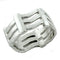 Mens Silver Wedding Ring LOAS1157 - 925 Sterling Silver Ring