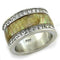 Mens Silver Wedding Ring LOAS1180 Rhodium 925 Sterling Silver Ring with Precious Stone