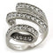 Mens Silver Wedding Ring LOAS1183 Rhodium 925 Sterling Silver Ring with CZ