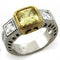 Gold Ring Set LOAS1209 Gold+Rhodium 925 Sterling Silver Ring in Citrine