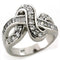 Men's Silver Band Rings LOAS1304 Rhodium 925 Sterling Silver Ring with CZ