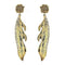 Gold Earrings For Girls LOAS1313 Gold 925 Sterling Silver Earrings with CZ