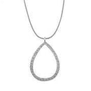 Sterling Silver Pendants LOAS1320 Rhodium 925 Sterling Silver Chain Pendant