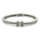 Silver Bangles LOAS1329 Rhodium 925 Sterling Silver Bangle with CZ