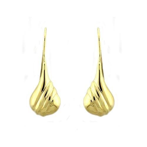 Gold Earrings For Girls LOAS1335 Gold 925 Sterling Silver Earrings