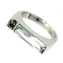 Men's Silver Band Rings LOAS719 Rhodium 925 Sterling Silver Ring with CZ