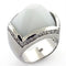 Sterling Silver Band Rings LOAS770 Rhodium 925 Sterling Silver Ring