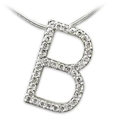 Sterling Silver Pendants LOAS801 Rhodium 925 Sterling Silver Pendant