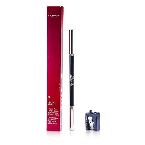 Long Lasting Eye Pencil with Brush - # 01 Carbon Black (With Sharpener) - 1.05g-0.037oz-Make Up-JadeMoghul Inc.