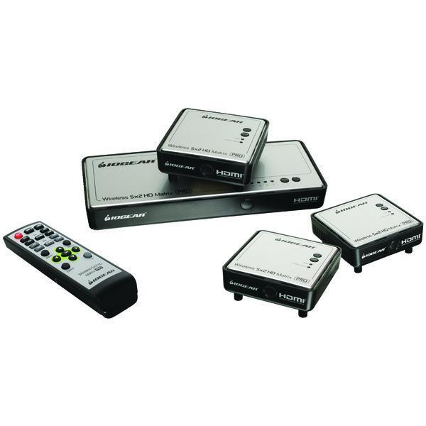 Long-Range 5 x 2 HDMI(R) Matrix Pro with 2 Additional Receivers-A/V Distribution & Accessories-JadeMoghul Inc.