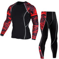 Long Sleeve Complete Graphic Compression Suit-Black-S-JadeMoghul Inc.