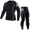 Long Sleeve Complete Graphic Compression Suit-Gray-S-JadeMoghul Inc.