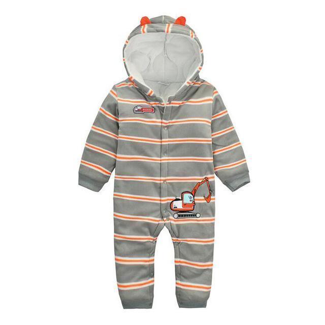 Long-Sleeve Fleece Jumpsuit-baby romper 3-9M-JadeMoghul Inc.