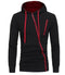 Long Sleeve Hoodie / Zipper Sweatshirt-Black-M-JadeMoghul Inc.