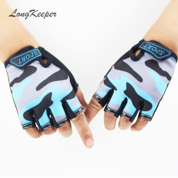 LongKeeper Fingerless Kids Gloves Non-Slip Ultrathin Children Half Finger Breathable Gloves For Boys Girls Luvas De inverno-109 Blue-One Size-JadeMoghul Inc.