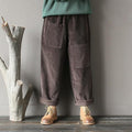 Loose Fit Corduroy Straight Pants-Coffee-One Size-JadeMoghul Inc.