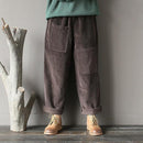 Loose Fit Corduroy Straight Pants-Coffee-One Size-JadeMoghul Inc.