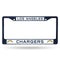 Cute License Plate Frames Los Angeles Chargers Colored Chrome Frame Navy