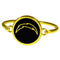 Los Angeles Chargers Gold Tone Bangle Bracelet-NFL,Los Angeles Chargers,Jewelry & Accessories-JadeMoghul Inc.