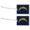 Los Angeles Chargers Vinyl Luggage Tag, 2pk-Luggage Accessories-JadeMoghul Inc.