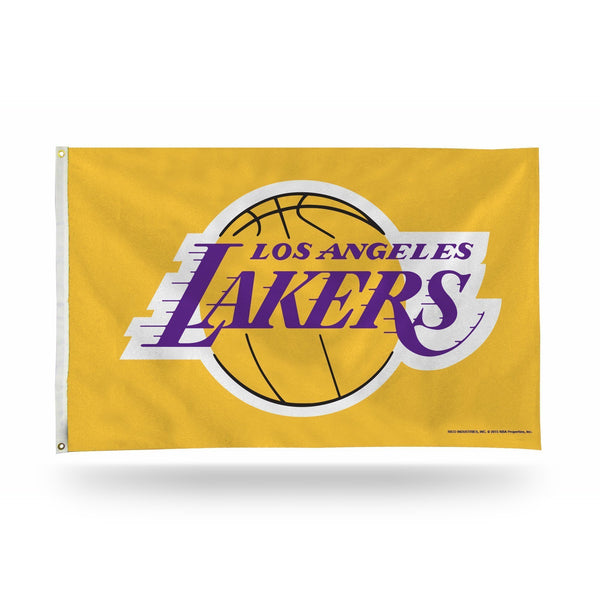 Banner Logo Los Angeles Lakers Banner Flag (Yellow)