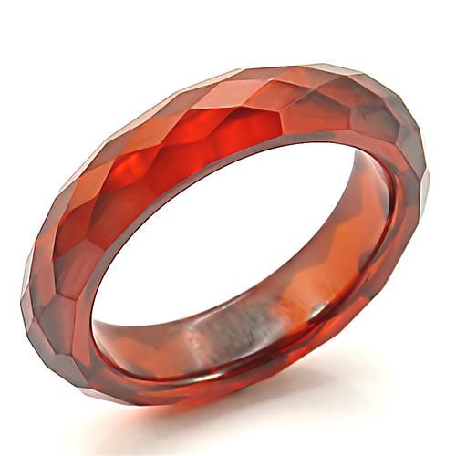 Fashion Rings For Women LOS070 Stone Ring with AAA Grade CZ in Garnet