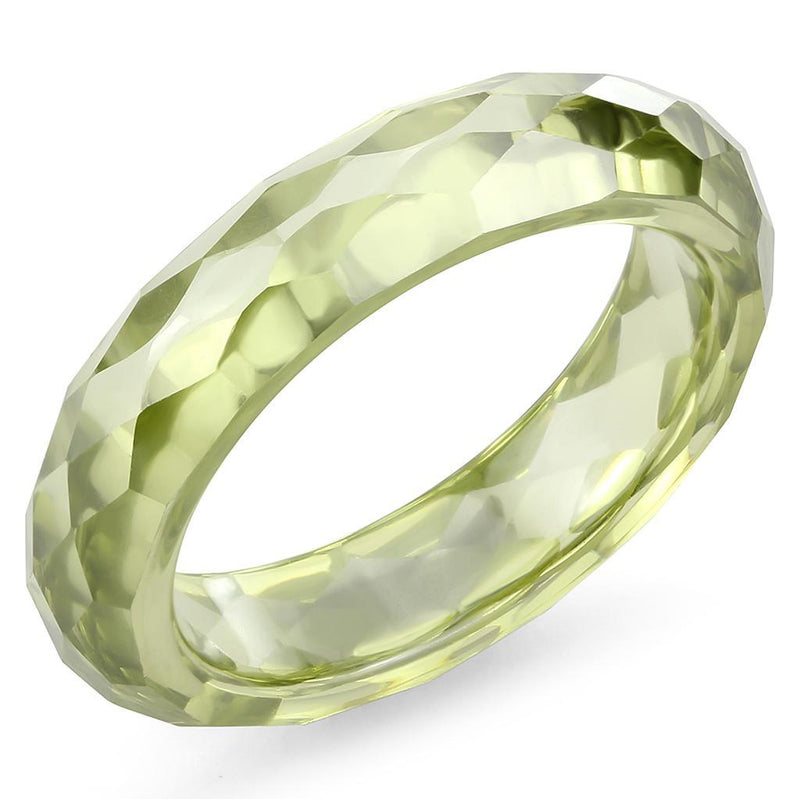 Vintage Wedding Rings LOS082 Stone Ring with AAA Grade CZ in Olivine color