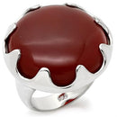 Sterling Silver Band Rings LOS085 - 925 Sterling Silver Ring in Ruby