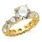 Gold Plated Rings LOS243 Gold 925 Sterling Silver Ring with AAA Grade CZ