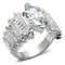 Silver Ring Set LOS269 Rhodium 925 Sterling Silver Ring with AAA Grade CZ