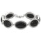 Silver Bracelet LOS330 Rhodium 925 Sterling Silver Bracelet with Synthetic