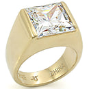 Gold Plated Rings LOS375 Gold 925 Sterling Silver Ring with AAA Grade CZ