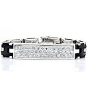 Silver Bracelet LOS413 Rhodium 925 Sterling Silver Bracelet with CZ