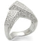 925 Sterling Silver Rings LOS453 Silver 925 Sterling Silver Ring with CZ