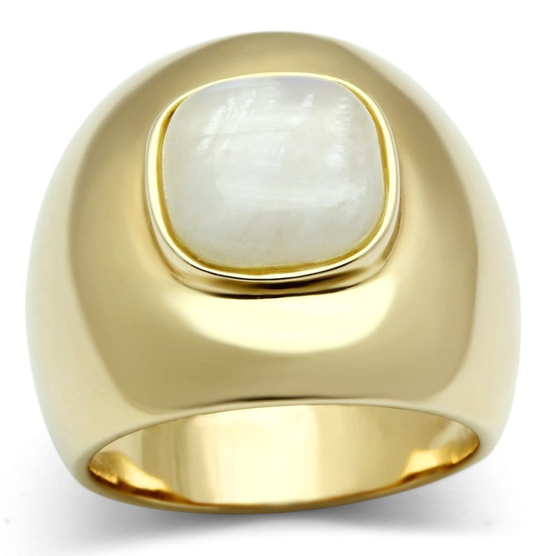 Gold Plated Rings LOS544 Gold 925 Sterling Silver Ring with Semi-Precious