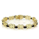 Gold Bracelet LOS602 Gold 925 Sterling Silver Bracelet with AAA Grade CZ