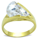 Gold Plated Rings LOS651 Gold 925 Sterling Silver Ring with AAA Grade CZ