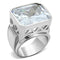 Silver Wedding Rings LOS670 Silver 925 Sterling Silver Ring with CZ