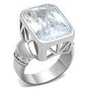 Silver Wedding Rings LOS678 Silver 925 Sterling Silver Ring with CZ