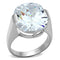 Silver Wedding Rings LOS688 Silver 925 Sterling Silver Ring with CZ
