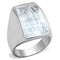 Silver Wedding Rings LOS690 Silver 925 Sterling Silver Ring with CZ