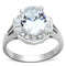 Silver Wedding Rings LOS701 Silver 925 Sterling Silver Ring with CZ