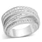 Silver Wedding Rings LOS716 Silver 925 Sterling Silver Ring with CZ