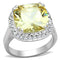 Silver Wedding Rings LOS718 Silver 925 Sterling Silver Ring & CZ