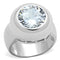 Silver Wedding Rings LOS738 Silver 925 Sterling Silver Ring with CZ