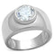 Silver Wedding Rings LOS744 Silver 925 Sterling Silver Ring with CZ