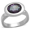 Silver Wedding Rings LOS749 Silver 925 Sterling Silver Ring with CZ