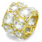 Gold Plated Rings LOS765 Gold 925 Sterling Silver Ring with AAA Grade CZ