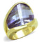 Gold Plated Rings LOS822 Gold 925 Sterling Silver Ring with AAA Grade CZ