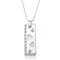 Sterling Silver Necklace LOS858 Silver 925 Sterling Silver Necklace with Precious Stone